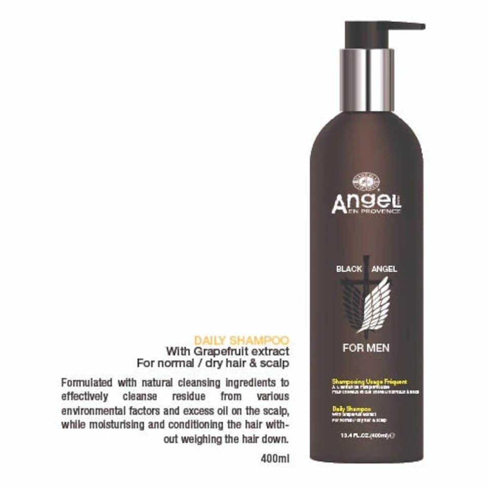 image 1 of Angel En Provence Black Angel For Men Daily Shampoo 400ml
