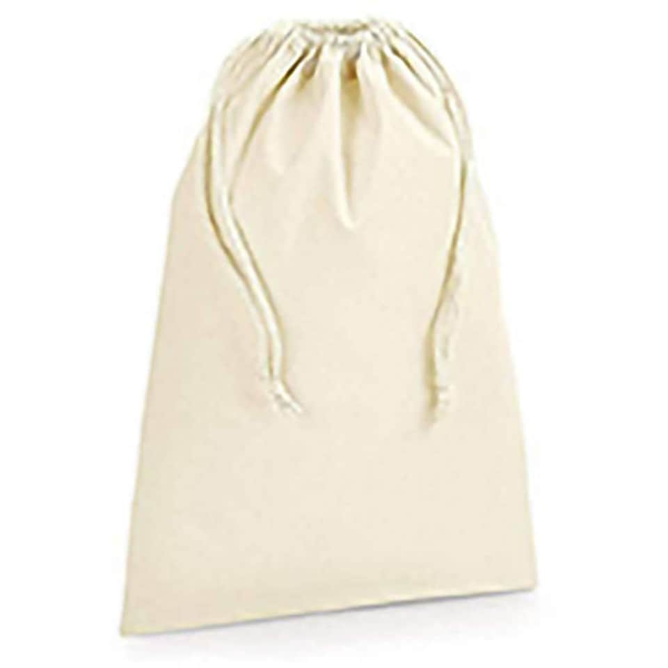 image 1 of Westford Mill Premium Cotton Stuff Bag - Natural - S | Cream | S
