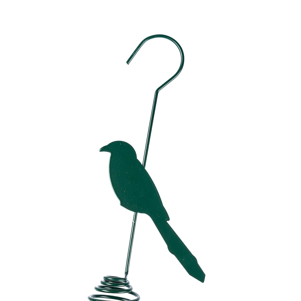 image 1 of Homescapes Metal Spring Bird Feeder with Bird Decoration, Great Tit