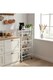image 2 of Living and Home 5-Tier Kitchen Storage Trolley with Pull-Out Baskets, White | White | 5 Tier