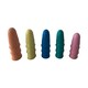 image 4 of Pack of 15 Assorted Size Rubber Thimblettes - Coloured Thimble Finger Cones