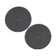 image 1 of HXGN 2 x 10kg Standard 1" Vinyl-Coated Weight Plates, Pair (25 mm Centre Hole, Black) | Multi | BLACK | 9483