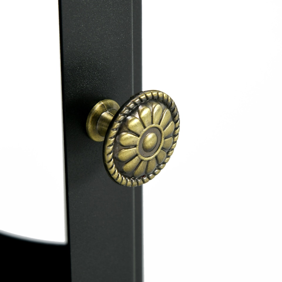 image 1 of HOMCOM Freestanding Ethanol Fireplace, Steel Bioethanol Fireplace with Stainless Steel Flame Snuffer, 0.9L Tank, 3 Hours Burning Time for Indoor, Black | Black