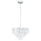 image 2 of EGLO Carvario Glass Pendant Chandelier Light Silver