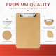 image 3 of Pack of 5 A5 Wooden Masonite Clipboard with Hanging Hole