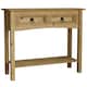 image 1 of Vida Designs Corona 2 Drawer Console Table With Shelf, Solid Pine Wood