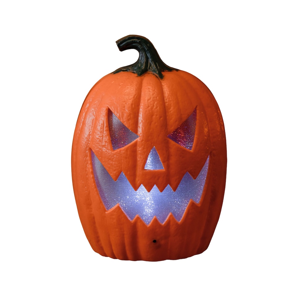 image 1 of 22cm Battery Operated Light up Laughing Jack O' Lantern Halloween Decoration with LEDs