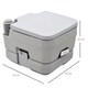 image 5 of HOMCOM 10L Portable Travel Toilet Outdoor Camping with 2 Detachable Tanks Grey