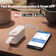 image 3 of Mini Bluetooth Inkless Thermal Label Printer with Cutter - August LBP160W