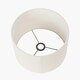 image 5 of 50cm White Boucle Cylinder Lampshade White