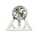 image 2 of Harry Potter Deathly Hallows Badge - Silver - One Size
