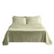 image 1 of Luxury 400TC Sateen Soft Touch Hotel Quality Flat Sheet Bed Linen | Cream | Single