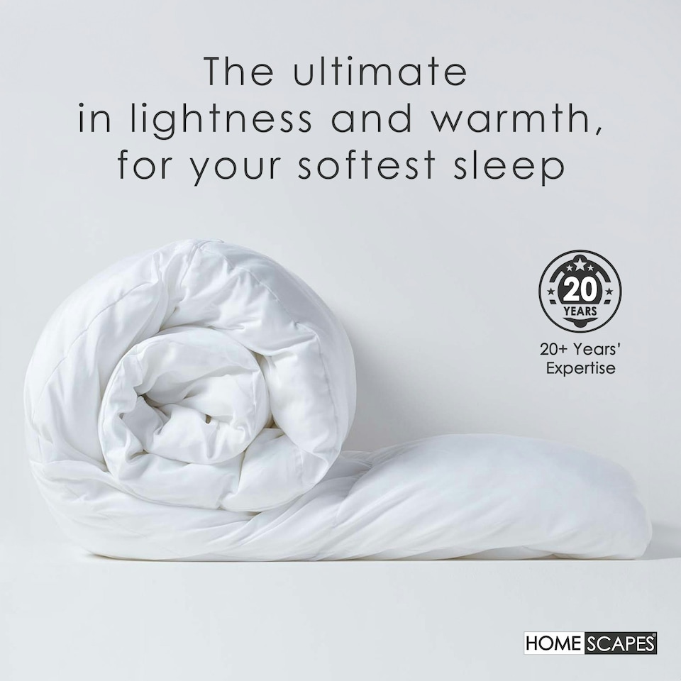 image 1 of Homescapes Super Microfibre 13.5 Tog Duvet, Double