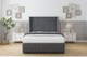 image 1 of Sloomy Rutherford Armour Coniston Divan Bed With Mattress No Drawers With 54" Wingback Headboard & 12" Matching Footboard 4' Small Double | Grey | Armour | Small Double | 1