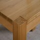 image 4 of Kuba Large Oak Dining Table with 8 Lola Burgundy Leather Chairs Red