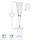 image 8 of Bormioli Rocco Ypsilon Champagne Flutes - 160ml - Pack of 6