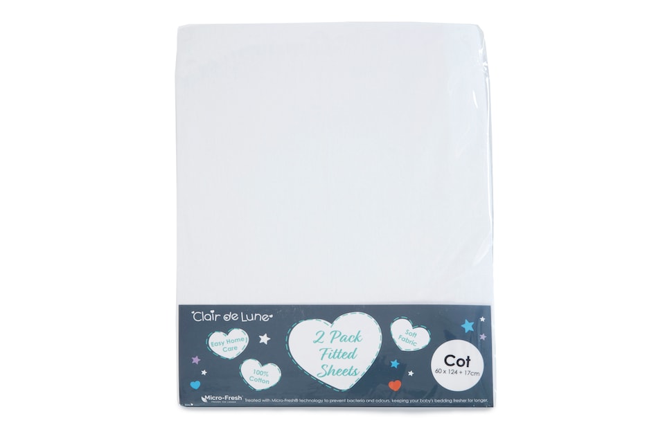 image 1 of Fitted Sheet Cot - White | White | One Size