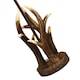 image 2 of Traditionally Designed Antler Resin Table Lamp Base in a Rustic Bronze Finish | Bronze | Bronze | 1