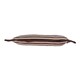 image 3 of Homescapes Chocolate and Beige Striped Seat Pad Brown