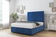 image 2 of Sloomy Harrington Navy Plush Divan Bed With Mattress 4 Drawers With 54" Floor Standing Headboard & 12" Matching Footboard 5' King | Blue | Navy | King | 1