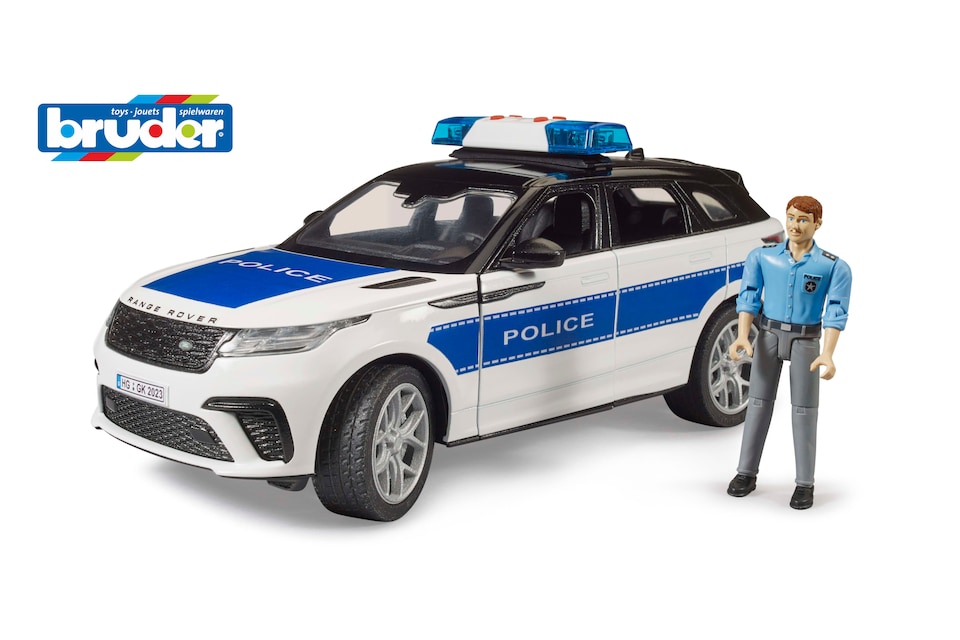 image 1 of Bruder Range Rover Velar Police with policeman Police Vehicle Playset