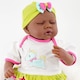 image 5 of BiBi Doll 20" Fay Ethnic Reborn Baby Doll Girl with Closed Eyes, Dummy & Bottle