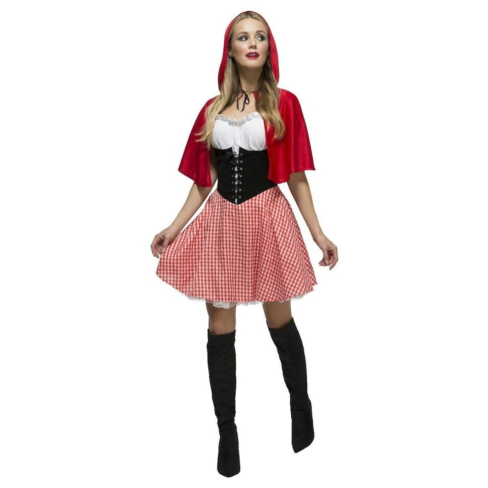 image 1 of Red Riding Hood Womens/Ladies Costume - Red - S | Multi | S