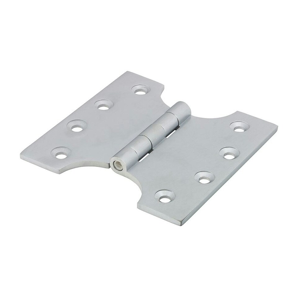 image 1 of Timco - Parliament Hinges - Solid Brass - Satin Chrome (Size 102 x 100 - 2 Pieces) N/A