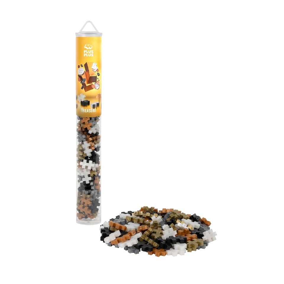 Plus Plus Tube Treasure Mix 100 Piece Construction Toy