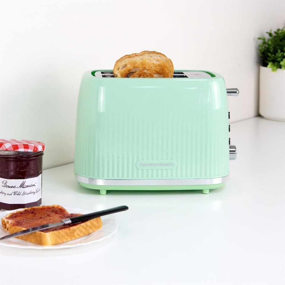 image 1 of Hamilton Beach Miami Kettle & Toaster Set Mojito Mint