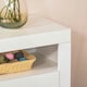 image 8 of HOMCOM Modern High Gloss RGB LED Cabinet Cupboard Sideboard Console White