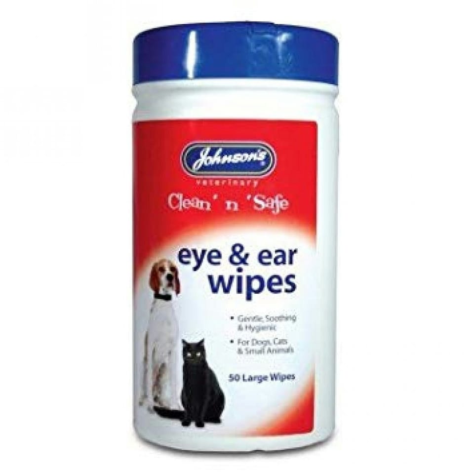 Johnsons Veterinary Clean n Safe Eye Ear Wipes 30pk Pack of 6 Tesco Groceries