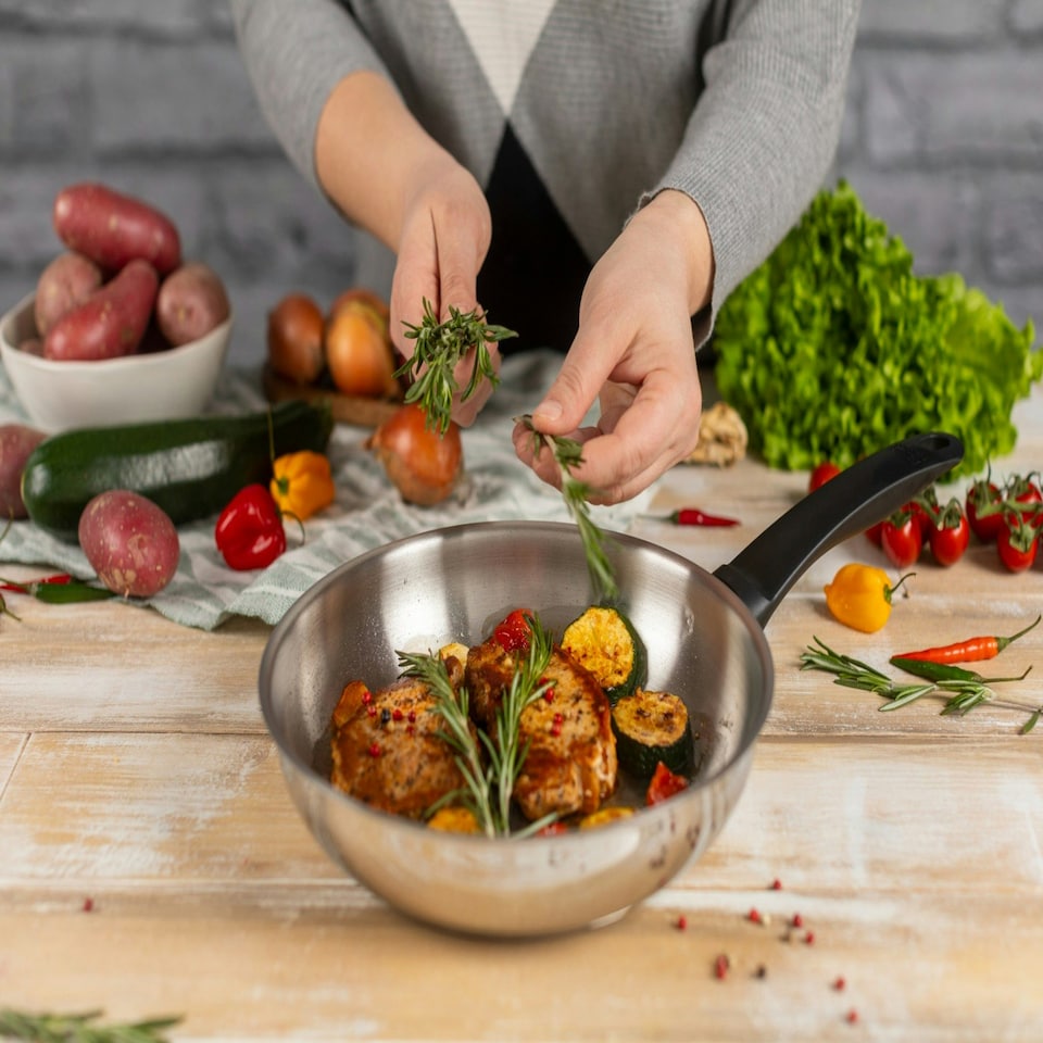image 1 of CLASSIC Frying Pan Set uncoated 24cm/28cm