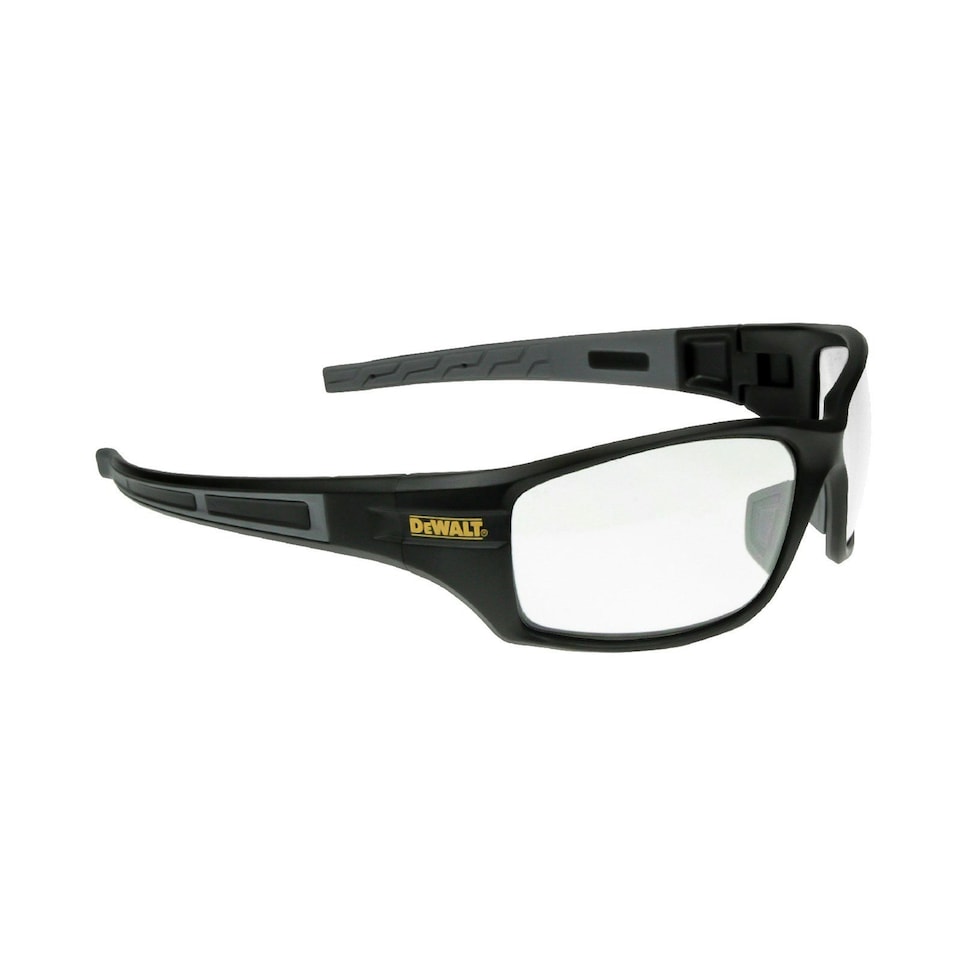 image 1 of Dewalt Auger Safety Eyewear - Black/Clear - One Size