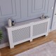 image 6 of Vida Designs Oxford Radiator Cover Painted MDF Cabinet, White, 172cm