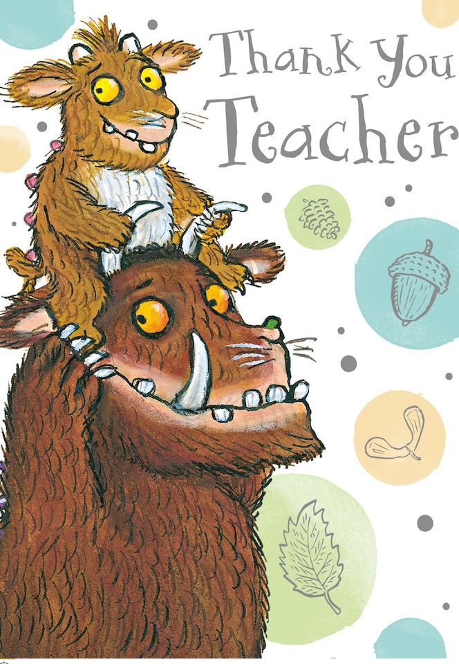 image 1 of The Gruffalo 'Thank You Teacher' Card