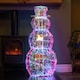 image 1 of 91cm DreamLights Iridescent Christmas Snowman with 400 White LEDs