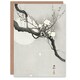image 1 of Ohara Koson Japanese Art Card Plum Blossom And Full Moon