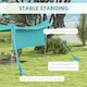 image 4 of Outsunny Beach Tent Shelter with A Detachable Sidewall, 3 x 3(m), Sky Blue