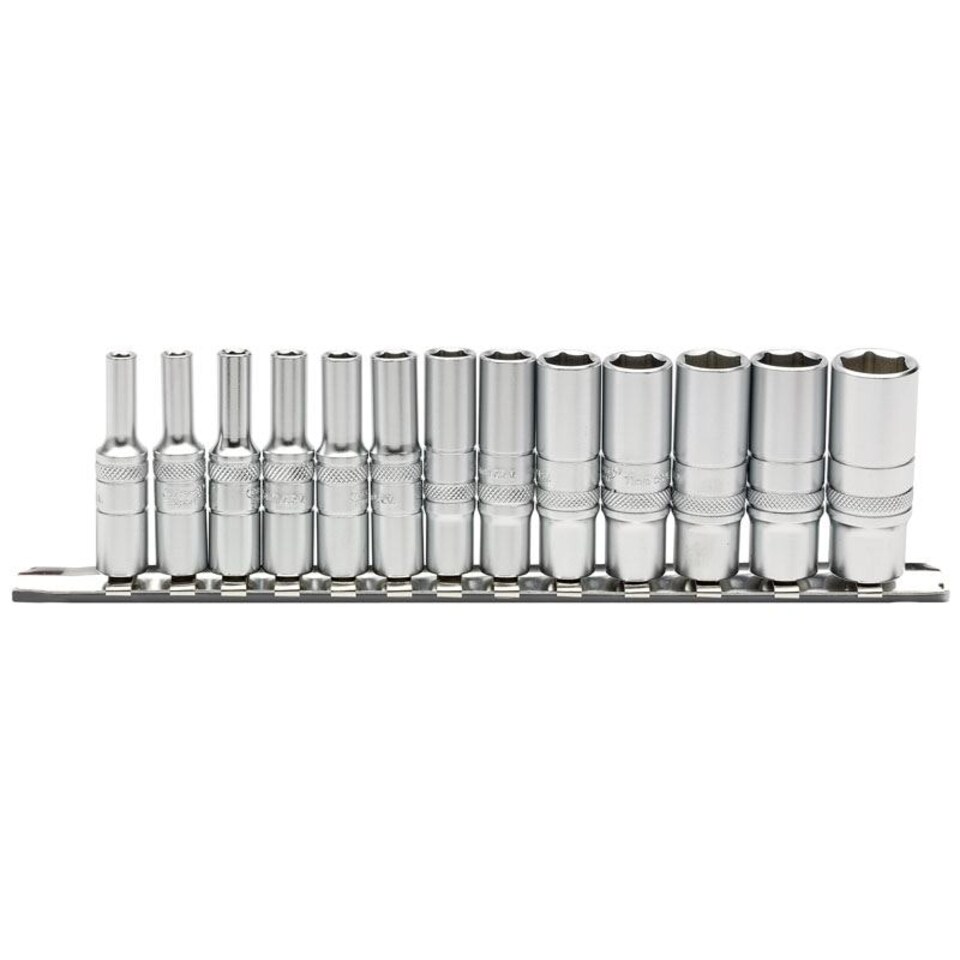 1/4"13Pc Met. Deep Socket Rail - 16490