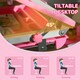 image 7 of HOMCOM Kids Desk and Chair Set Adjustable Tiltable with Drawer Pen Slot Hook | Pink