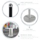 image 2 of Harbour Housewares Grey Metal Kitchen Roll Holder Kitchen Storage Kitchen Towel Holder Kitchen Tissue Holder