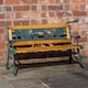 image 3 of Kids 2 Seater Wooden & Cast Iron Garden Patio Childrens Bench with Animal Design