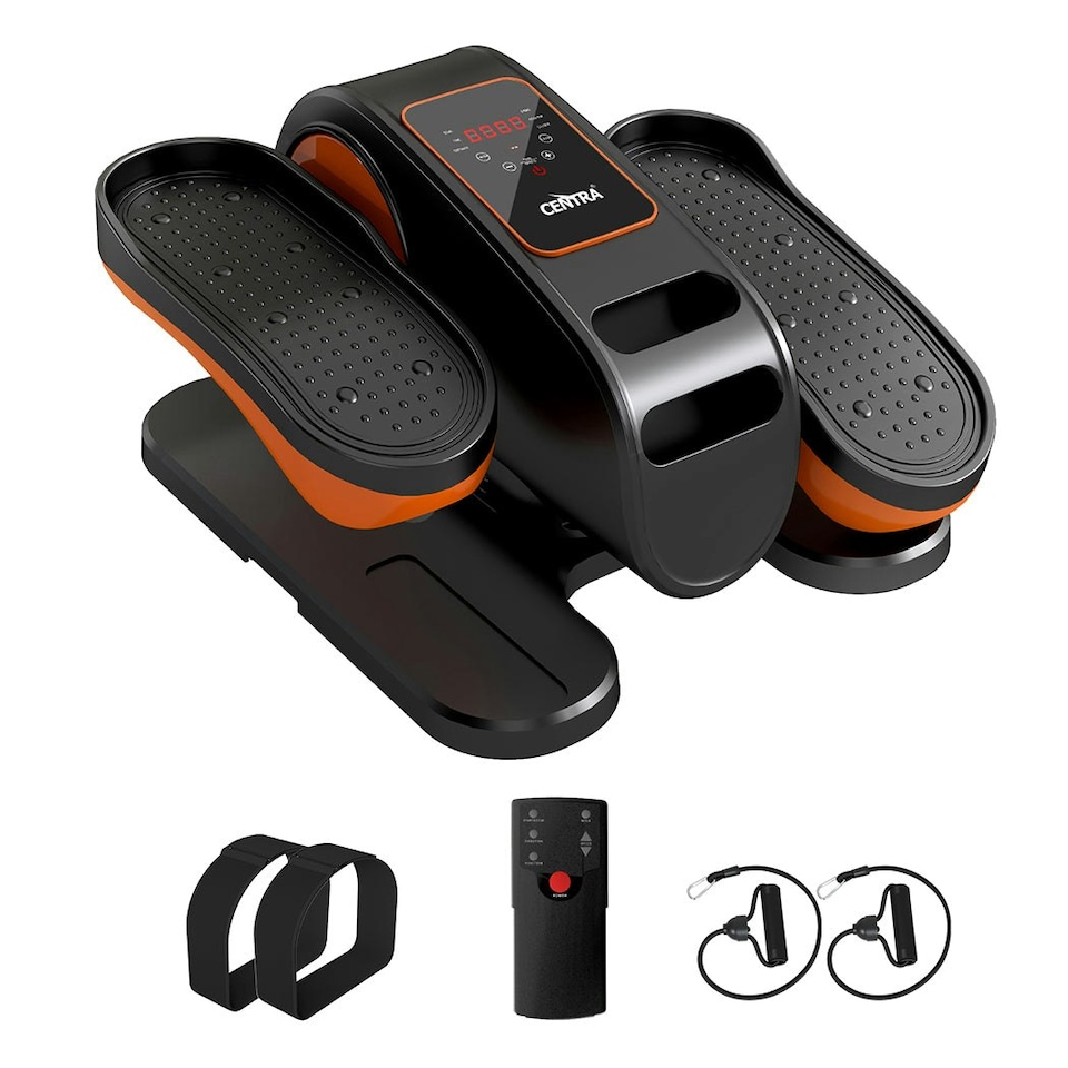 image 1 of Centra Elliptical Machine Bike Under Desk Quiet Pedal Exerciser 15 Speed Remote