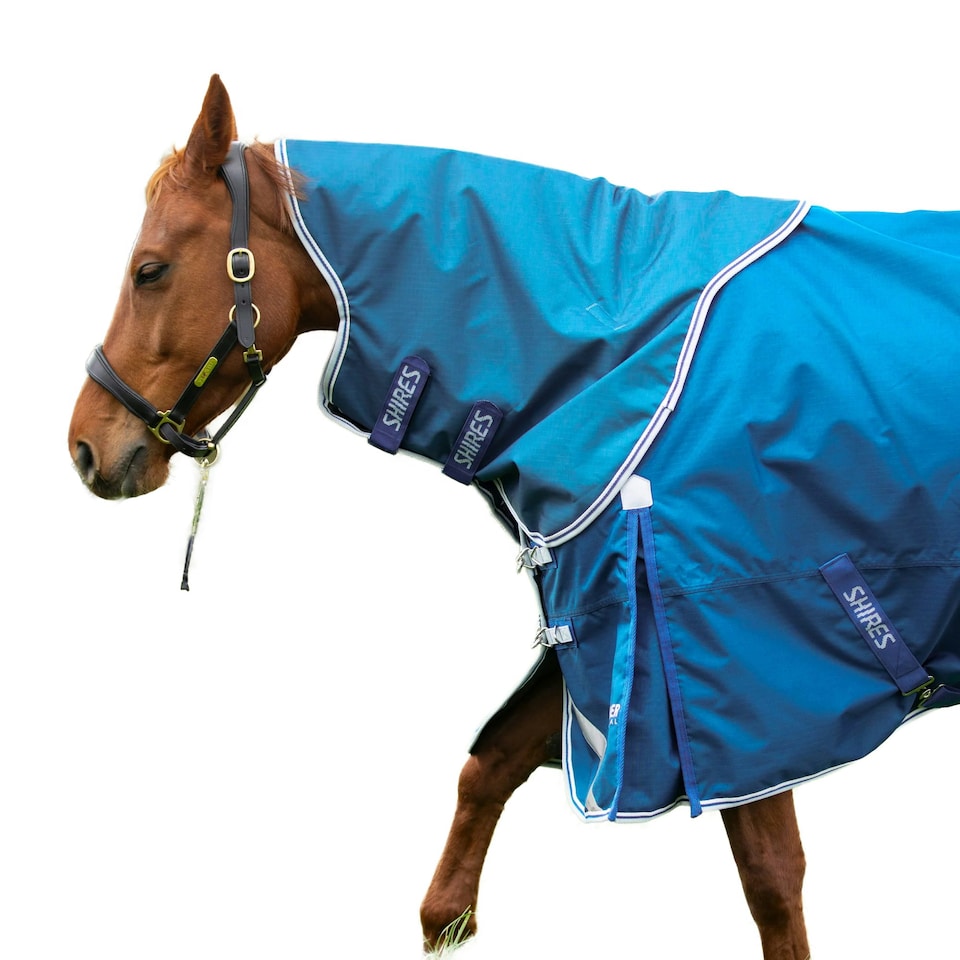 image 1 of Shires Highlander Original 200 Horse Turnout Neck Cover - Blue - 7´ 3"