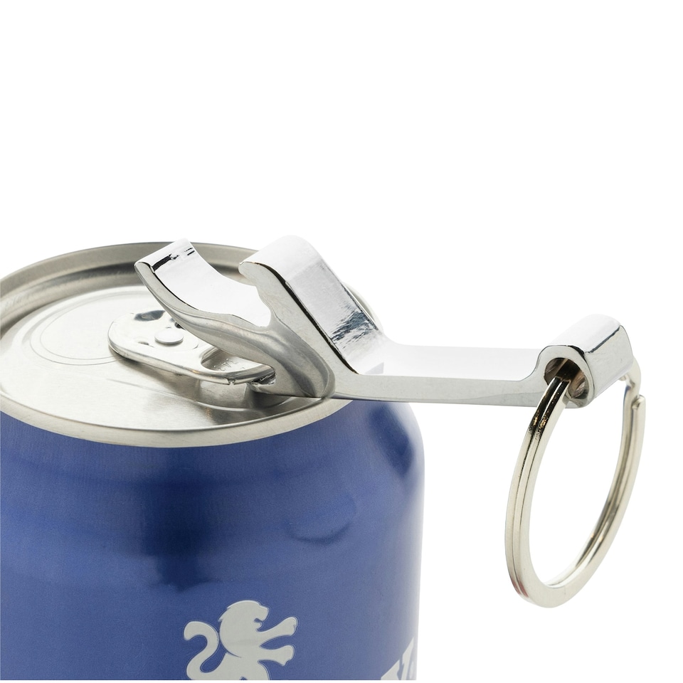 image 1 of XD Collection Zinc Alloy Recycled Bottle Opener Keyring - Silver - One Size