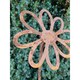 image 3 of 5 Feet Flowering Daisy Plant Pin Garden Art (Pack of 3) - Bare Metal/Ready to Rust