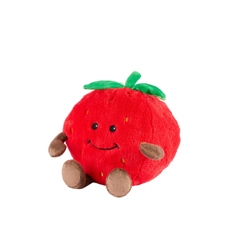 image 1 of Warmies Strawberry Plush Microwaveable Weighted Cuddly Toy