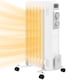image 1 of HOMCOM 1500W Quiet Oil Filled Radiator, 7 Fin Energy Efficient Portable Electric Heater with 3 Heat Settings, Adjustable Temperate, Safety Tip Over, Overheat Protection, Wheels, for Home, White