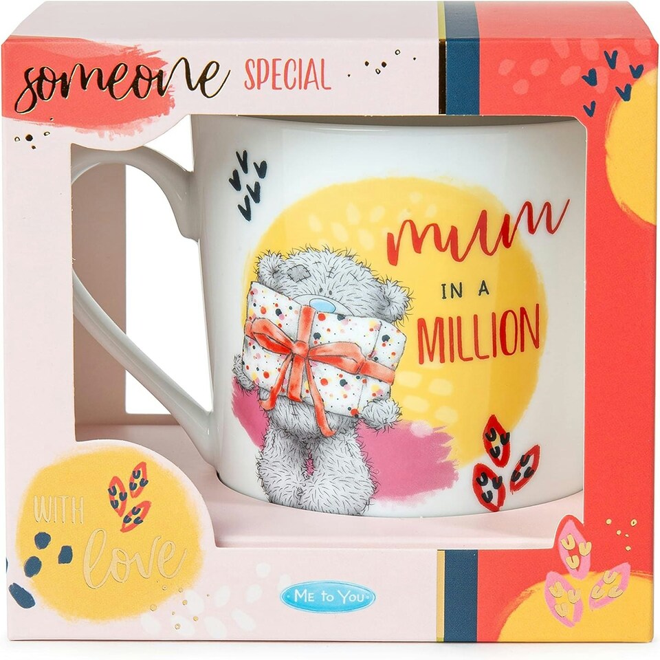 Me to You Tatty Teddy 'Mum in a Million' Boxed Gift Mug Ceramic Tesco